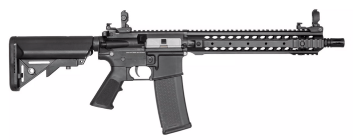 Geværet har quick change fjeder system, hvilket gør at man kan ændre udgangs hastigheden yderst hurtigt