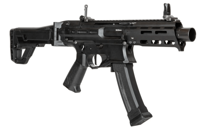 Rail systemet bruger M-lok og er lavet af aluminium