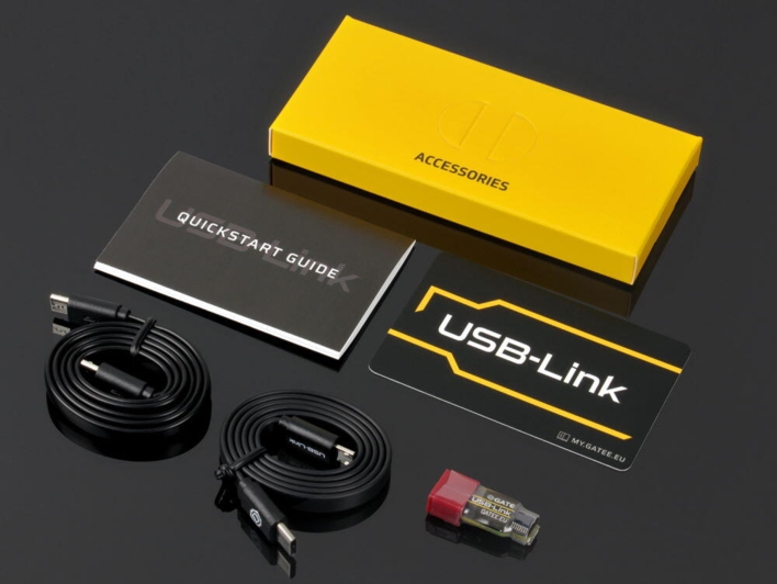 Dette er indhold i kassen til USB link