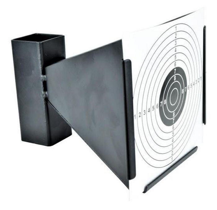 Denne softgun kasse er lavet af metal, og tager 14x14 skydeskiver