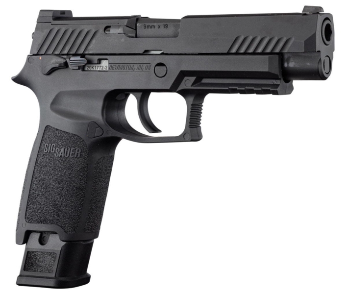 Denne pistol bliver lavet med licens fra Sig Sauer