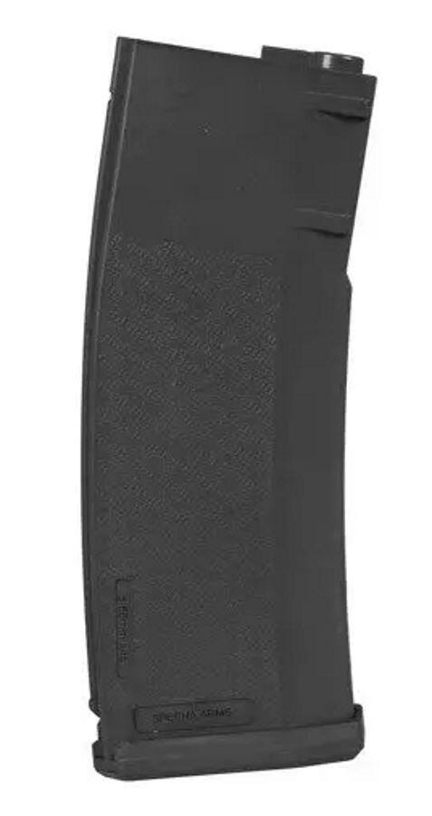 Magasinet her holder 125 kugler, og er lavet af polymer