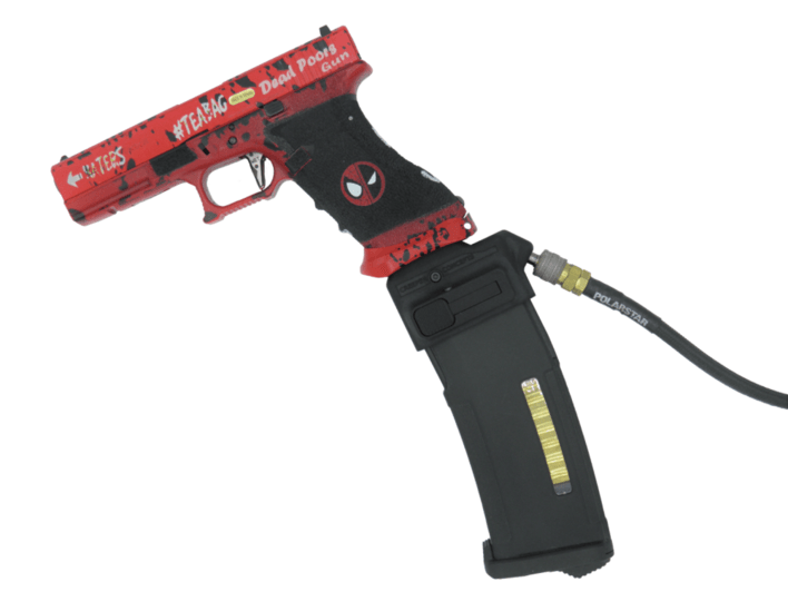 Pistol samt magasin medfølger ikke til denne adapter