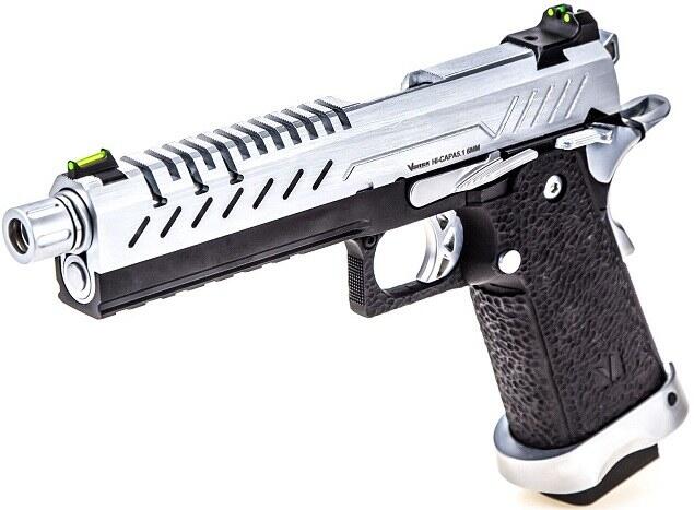 Lækker sølv metal hardball hi-capa 5.1 pistol fra vorsk