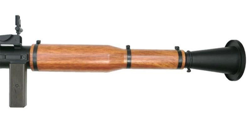 Denne granatkaster er drevet af gas