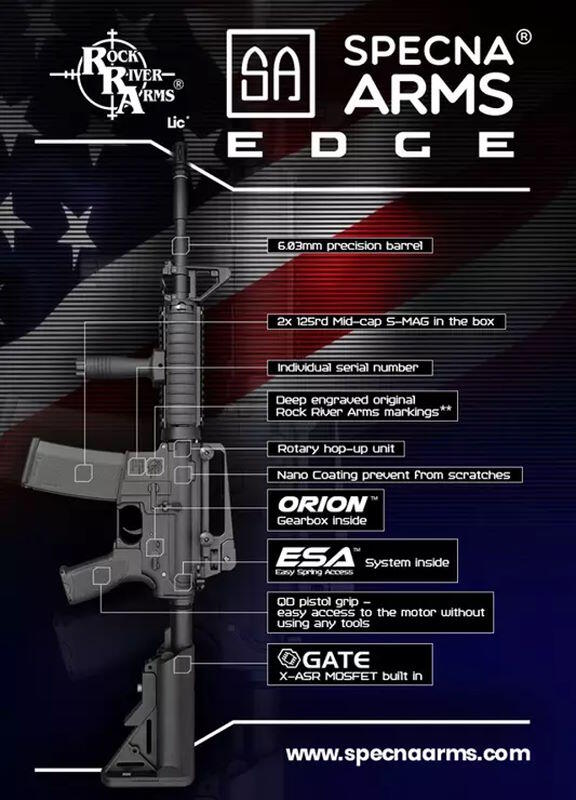 Specna Arms edge serien er udviklet med et 6.03 Præcisions løb