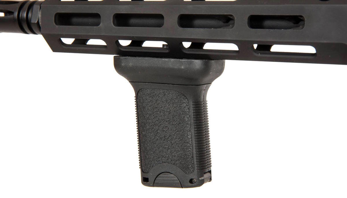 Der medfølger et stubby front greb