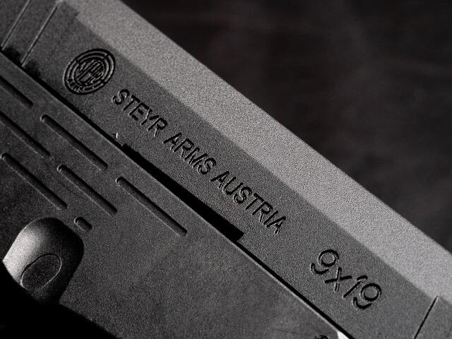 Steyr L9-A2 med markeringer på.