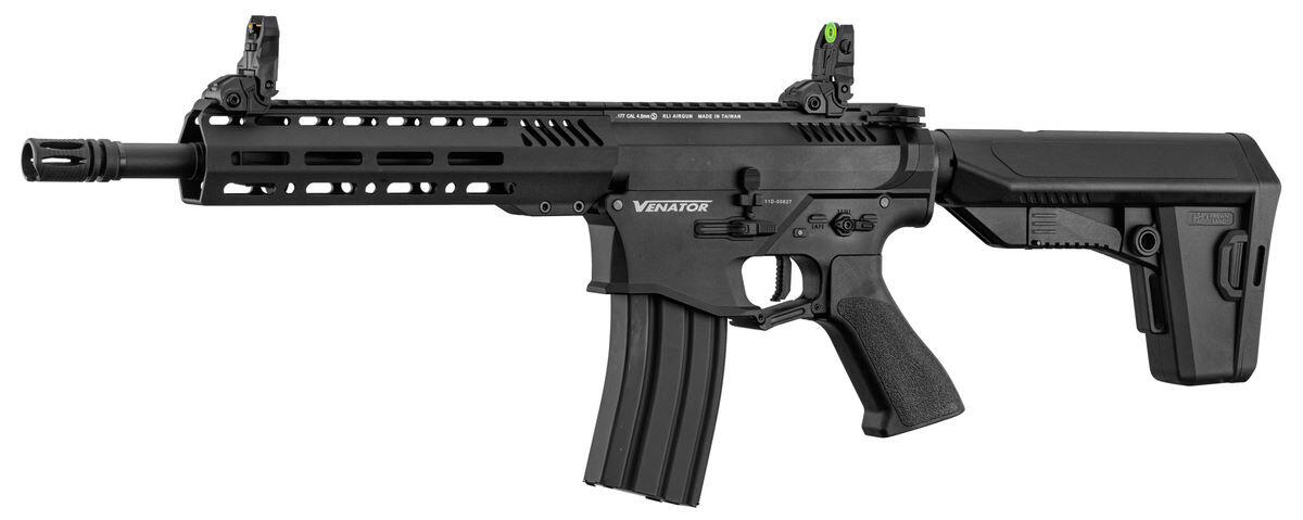 Dette luftgevær er elektrisk og bliver drevet af et lipo batteri med t-stik