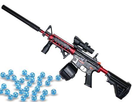 Her finder man en stor M146, som kommer med et kæmpe drum magasin - derved er det svært at ramme forbi