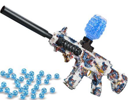 Her finder man en taktisk Gel Blaster, i stil af den klassiske M416 riffel