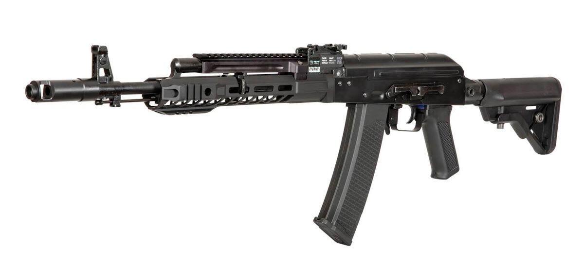 Riflen kommer med et M-lok rail system