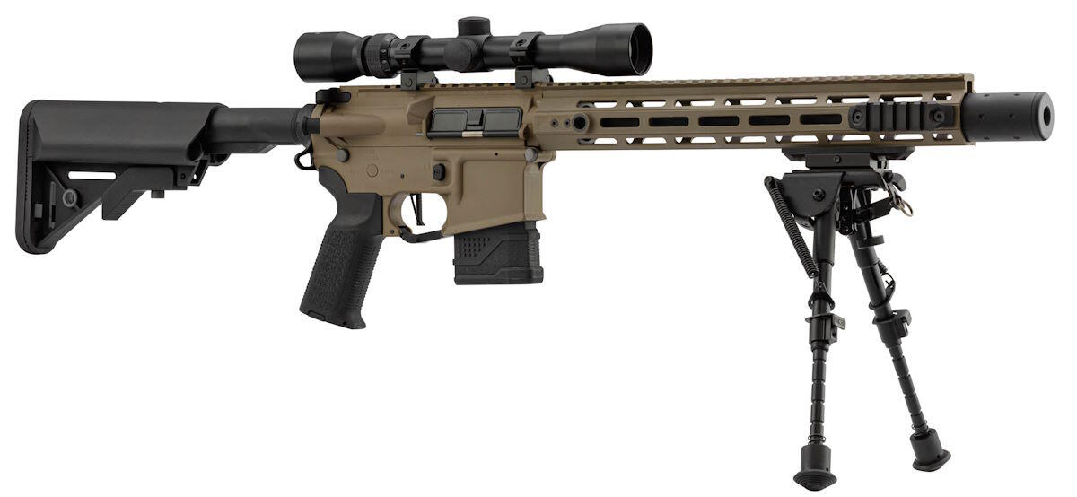 Riflen kommer med et 3-9x32 sigtekorn