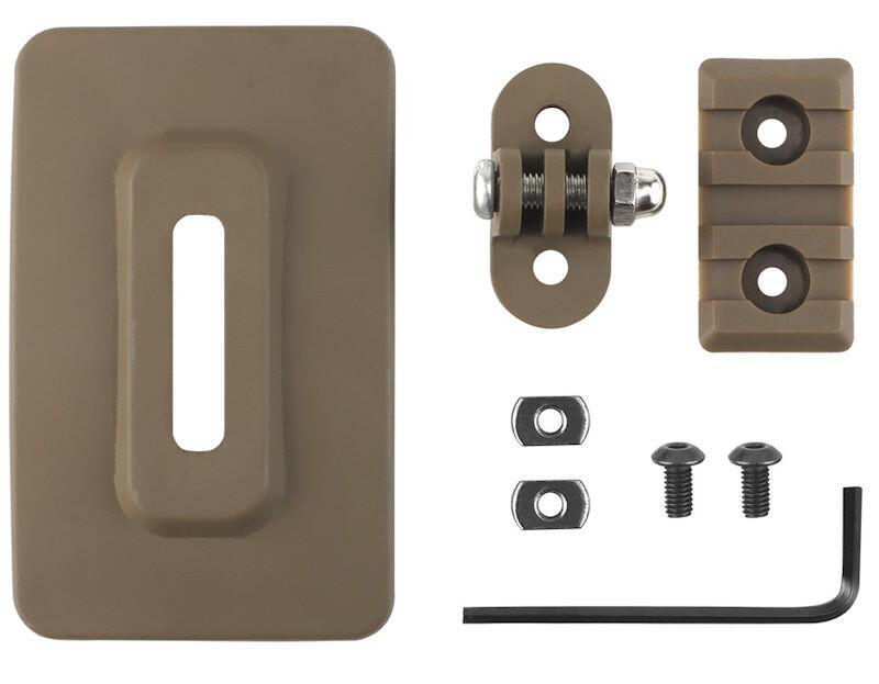 Montagen her kommer med picatinny og gopro muligheder