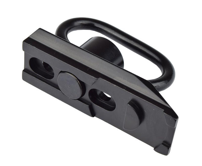 QD punktet kan hurtig til og frakobles basen der skrues fast på riflen