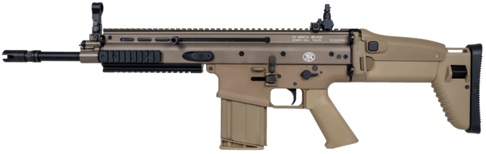 Riflen kommer med et 100 skuds mid-cap magasin