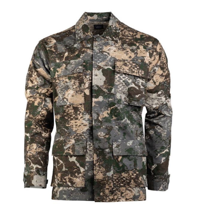 Denne Kamp Skjorte er lavet ligesom den amerikanske BDU stil