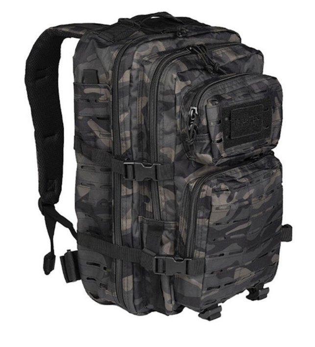 Rygsækken her kommer med velcro på fronten til patches