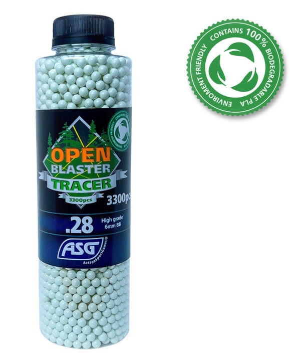 Dette er bionedbrydelige tracer kugler i 0.28 grams vægt