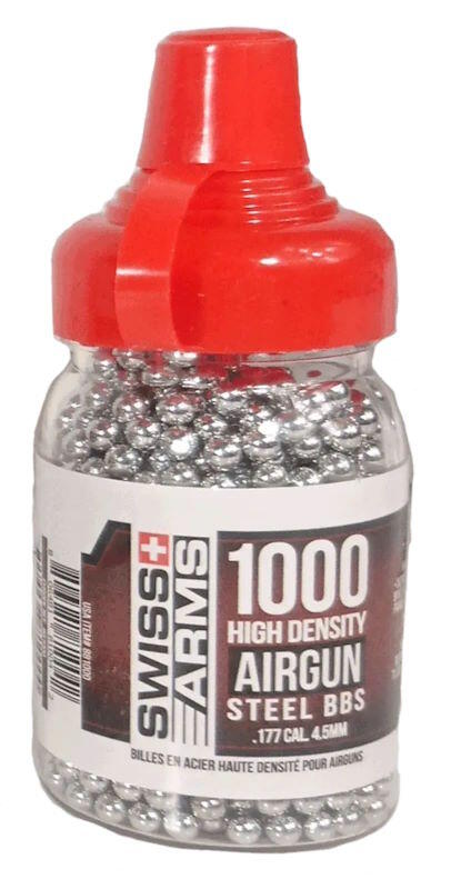 Dette er 4.5mm stålkugler til luftgeværer - bøtten kommer med 1000 stk