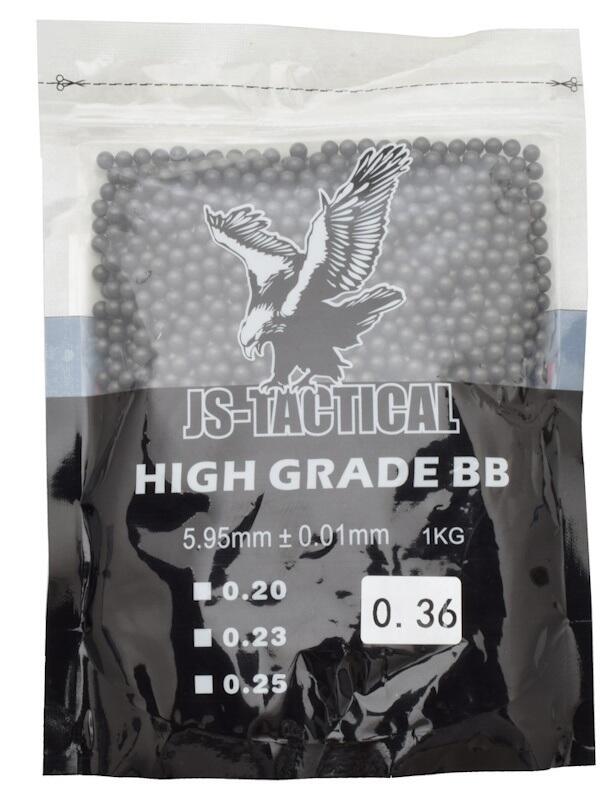 I denne pose kommer der 1 kg af hardball 0.36g kugler