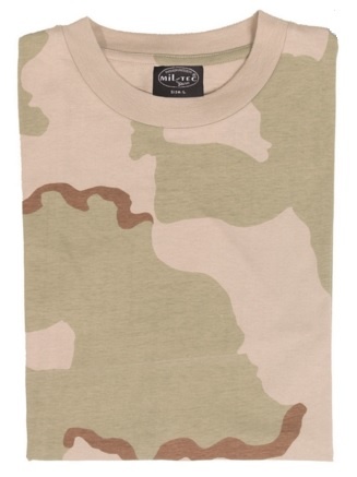 T-shirt, 3-col. desert str. L