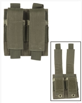 Double Pistol Magazine Pouch Oliven