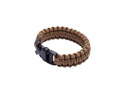 Paracord Survival Bracelet, Coyote Brown