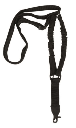 Taktisk rem, sort, bungee 1-point
