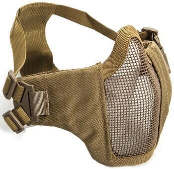 Netmaske med stofkind, Tan