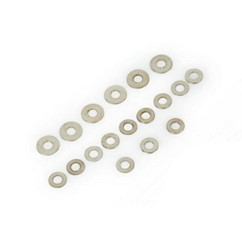 Shim sæt, 6 stk. 0,2mm, 6 stk. 0,3mm, 6 stk. 0,5mm