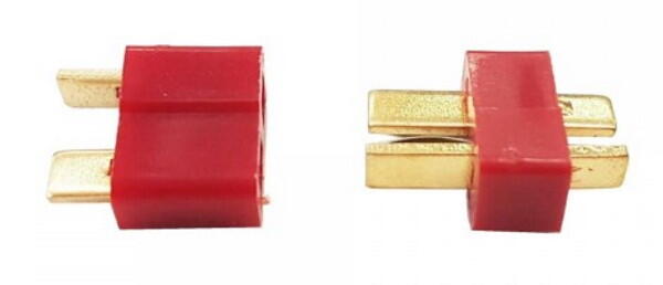 Stort T-stik / Deans connectors