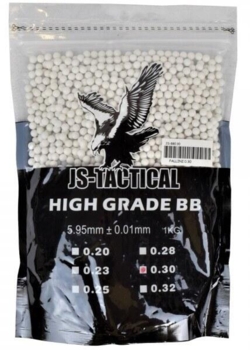 0.30 grams kugler, hvid, 3.333 stk